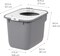 IRIS USA Square Top Entry Cat Litter Box, Kitty Litter Pan with Litter Particle Catching Cover and Privacy Walls, Cat Pan
